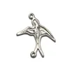 925 Sterling Silber Vogel-Charm, kleiner Vogel-Anhänger, kleiner Tier-Charm für die Herstellung von Charm-Halsketten oder Armbändern, ID36304