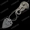 Thickness 1.0mm perimeter 60cm Acoustic Electric Guitar Picks Aluminium musical instrument parts Pendant Necklace