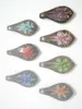 100pcs / lot multicolore Murano Lampworks Verre Pendentions de verre pour bijoux de bricolage 35mm PG12 par EMS