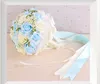 2017 Cheap Artificial Wedding Bouquets In Stock Sparkly Pearls Pink and White Bridal Bridesmaids Bouquet Beautiful Bride Vintage H8132036