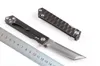 DHL-Versand High-End-Survival-Klappmesser D2-Stahl 60HRC Tanto-Punktklinge TC4-Titanlegierungsgriffmesser mit Geschenkbox