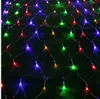 2M * 3M 210 LED String Fairy Net Light Mesh Gordijn Plafond Tuin Plant Kerst Bruiloft Decoratie LED Lamp 220 V EU-plug