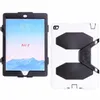 For iPad Air2 6 9.7inch Tablet PC Case Military Extreme Heavy Duty Shockproof Protective Shell With Screen Protector Kickstand Stand Cover