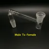 Hot Drop Down Glass Pyrex hembra macho 14 mm 18 mm a 14 mm 18 mm hembra Glass Drop Down adaptadores para Heady Glass Bongs