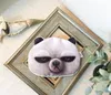 Симпатичные 3D-принт Panda Grey Bunnies ROWN BEAR Кошельки для монет Животные Форма лица Лицо Кошелек для монет Портмоне для детей
