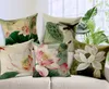 45 cm x 45 cm Water Lily Pillow Covers Beautiful Flowers Pillow Covers Decor Bird dragonfly throw pillow covers