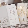 Romantische holte kasteel bruiloft uitnodigingskaarten drie monden gepersonaliseerde feest afdrukbare uitnodigingskaart met envelop verzegelde kaart4425952