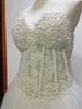 Corset vestido de baile vestidos de casamento querida frisado cristal tule bling vestidos de casamento rendas voltar vestido feito sob encomenda arábia237d