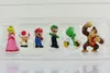 Super Bros Luigi Donkey Kong Peach Ação Figuras 6pcs/set yoshi figura presente4615387