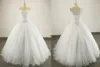 Prawdziwa Próbka Bling Bling Luksusowe Kryształ Zroszony Biała Słońce Suknia Balowa Suknia Ślubna Custom Made Vestido de Noiva Suknie Ślubne Bridal