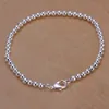 Style mixte 8 pièces beaucoup nouveauté mode femmes plaque en argent sterling Bracelet perles mates gouttelettes torsadées 925 Bracelet en argent EMB31