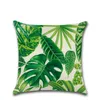 Feuilles de luxe de la forêt tropicale housse de coussin taie d'oreiller Textiles de maison fournitures coussins décoratifs siège de chaise préférence