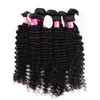 1 2Bundles / lot Vierge Brésilienne Vague Profonde Cheveux Humains Tisse Pas Cher Non Transformé Péruvien Trame De Cheveux Doux Remy Forawme Cheveux # 1B 8-30 pouces