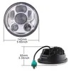 2X Accessori per motocicli 5 3/4 "per Harley Harley Harley 5.75" Rocket III LED Headlamp 5 3/4 "per Triumph Rocket 3 Harley