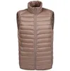 Gilet uomo autunno-inverno piumino d'anatra ultraleggero 90% piumino d'anatra gilet sciolto gilet giacca senza maniche autunno nero grigio blu navy