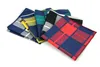 Baumwolle Taschentuch für Männer Plaid Pocket Square Hanky ​​Herren Taschenhandtücher Druckanzug Zubehör Square Tuch 5pcs / lot