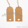 Kostenloser Versand! 100 teile Braun 9,5 cm Rechteck Kraft Tags Mit Bindfäden Bevorzugung Geschenkanhänger Hochzeit Gastgeschenke Versorgung Geschenkkarten