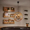 LED retro rope pendant lights Edison lighting fixtures lustre industriel iron Loft Antique DIY E27 Art Spider restaurant lighting