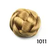 Groothandel-6 kleuren vrouwen vlechtbroodjes haarstukjes bruin / blond / zwart haar chignon donut roller broodje Perucas