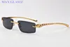 Vintage-Rechteck-Sonnenbrille für Männer, Retro-Vollformat-Sonnenbrille, Damen, neue Mode, Sport-Spiegel-Sonnenbrille, Gold-Silber-Metallrahmen mit Box