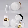 30ml glass cosmetic bottles empty Perfume Face Lotion Cream Milk Makeup Push Out Dispenser Bottle Liquid Dispenser Refillable Home Fragrance