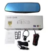 C30P سيارة DVR كاميرا كامل HD 1080P مرآة الرؤية الخلفية السيارات DVR عدسة مزدوجة اندفاعة كام فيديو registrator كاميرا مسجل