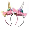 Fashion Magical Girls Kids Decorative Unicorn Horn Head Fancy Party Hair Headband Fancy Dress Cosplay Costume Jewelry Gift A08