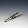 2016 Nectar Collector Tips Titan Nail 10mm Joint 2 Ti Nail Domeless Nail GR2 Justerbar för glas Bongs Vattenrör DAB RIGS