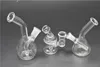 10mm / 14mm mini tubi di olio di vetro femminile Bong tubi d'acqua con 3,2 pollici di spessore Pyrex Recycler Heady Breaker Bong Pipes Clear Oil Rig