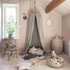 Toptan-çocuk yatak gölgelik yatak perdesi yuvarlak kubbe asılı sivrisinek net çadır perdesi moustiquaire zanzariera bebek evde oynuyor klamboe