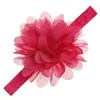 Nishine 4 Zoll elastisches Stirnband Chiffon Blumenkopfband Neugeborene Haar Band Kids Headwear Hair Accessoires7404543