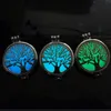 Medaljonghalsband Aromaterapihalsband med filtkuddar Smycken i rostfritt stål Mönster Tree of Life Pendant Oljor Eteriska Diffuser Halsband