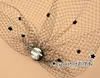 Negro Retro Audrey Hepburn accesorios para el cabello de novia jaula de pájaros lindo velo de fiesta de boda Dot accesorios nupciales Whole5407190