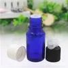10 ml kleine bruine heldergroene blauwe glazen flessen injectieflacons met amber glas etherische oliefles plastic dop F20172030