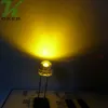 1000PCS 5mm 노란색 밀짚 모자 물 분명 LED 조명 램프 방출 다이오드 울트라 밝은 구슬 플러그인 DIY 키트 연습 광각