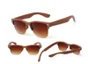 60 stks Europa Modieuze gepolariseerde zonnebril Zonnebril voor Mannen Dames Wild Wood Grain Outdoor Bril Sunglasses 7 Kleur Gratis Versturen DHL
