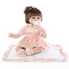 17 cali 45 cm Nowy Born Baby Dolls Bebe Reborn Menina Dzieci Najlepszy Prezent Silikon Odrodzenia Dolls Dla Dzieci Handmade Princess Boncecas