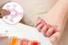 Salon Silicone Nail Teenseparators Herbruikbare Separator voor UV Gel Acryl Nail Tool Willekeurige Kleur XB12847403