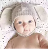 Winter Warm Baby Konijnen Oren Gebreide Hoed Zuigeling Bunny Caps voor Kinderen 0-2T Meisje Jongen Beanie Petten Photography Props