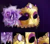 2017 nya maskerade masker venetianska ansiktsmask mode rose pärla kedja kristall party dekoration halloween julklapp wx9-77