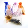 7 Colors Organza Jewelry Bags 13x18cm Wedding Gift Pouches Little Thing Packaging Bags Candy Bag 20pcs/lot