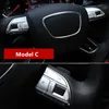 6 шт., кнопки на руле автомобиля, блестки, хром, ABS, стиль, аксессуары для интерьера, наклейки для Audi Q3 Q5 A7 A3 A4 A5 A6 S3 S5 S6 S7262a