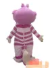 Costume della mascotte del gatto rosa personalizzato Dimensione adulta spedizione gratuita