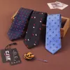 Cravate Jacquard 22 couleurs Stripe Neck Cravate 145 * 6cm pour la fête de mariage des hommes Cadeau de Noël pour la fête des pères Free TNT Fedex