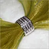 Atacado Jóias Jóias de Luxo Grátis Corte Princesa 10ct Topázio Diamonique 10KT Cheia de Ouro Branco Banda de Noivado de Casamento Feminino Tamanho do Anel 6-9