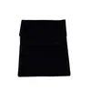 Viajes nuevo diseño Terciopelo Negro plegable del collar del sostenedor del caso del almacenaje colgante pera Personal joyería rollo regalo bolsa de almacenamiento 18 * 22cm