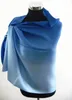 Cashmere Pashmina Silk Feeling Scarf Shawl Wrap Womens Scarves 2-Tone 30 Färger 35pcs / Lot # 1669