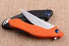 Coltello pieghevole Flipper di alta qualità 440C 58HRC Lama satinata G10 Maniglia EDC Coltelli tascabili Coltelli regalo