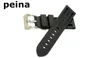 22mm 24mm man ny toppklass Black Diving Silicone Rubber Watch Bands Rem f￶r Panerai Bands295Z