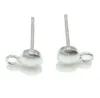 20pcslot 925 Sterling Silver Earring Nålar Hitta för DIY -hantverksmycken 08x4x12mm WP0573941440